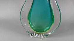 Vintage Murano Sommerso Large Glass Fish Tail Vase MID Century