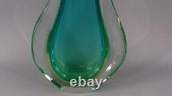 Vintage Murano Sommerso Large Glass Fish Tail Vase MID Century