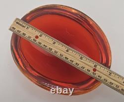 Vintage Murano Sommerso Submerged Art Glass Bowl Dish 6.5×5.5×3 Stunning Colors