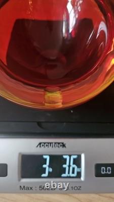 Vintage Murano Sommerso Submerged Art Glass Bowl Dish 6.5×5.5×3 Stunning Colors