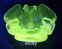 Vintage Murano Sommerso Submerged Blue/Green Stunning Art Glass Ash Dish 6.5