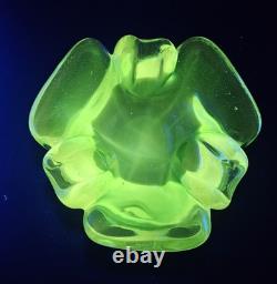 Vintage Murano Sommerso Submerged Blue/Green Stunning Art Glass Ash Dish 6.5