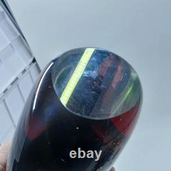 Vintage Murano Sommerso Teardrop Art Glass Sculpture Flavio Poli Style 10 7/8