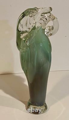 Vintage Murano Studio ART Glass Sculpture Tony Cray 1989 Signed Abstract -A