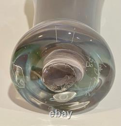 Vintage Murano Studio ART Glass Sculpture Tony Cray 1989 Signed Abstract -A