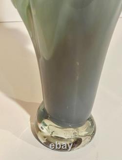 Vintage Murano Studio ART Glass Sculpture Tony Cray 1989 Signed Abstract -A
