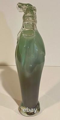 Vintage Murano Studio ART Glass Sculpture Tony Cray 1989 Signed Abstract -A