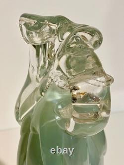 Vintage Murano Studio ART Glass Sculpture Tony Cray 1989 Signed Abstract -A