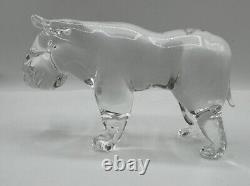 Vintage Murano Style Glass Italy Hippo Sculpture Original Signed Lucio Zanetti