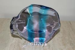 Vintage Murano Style Hand Blown Glass Fish Sculpture By Renato Anatra