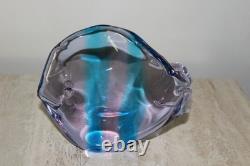 Vintage Murano Style Hand Blown Glass Fish Sculpture By Renato Anatra