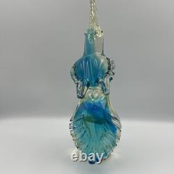 Vintage Murano Style Hand Blown Heavy Art Glass 12 Cockatoo/Parrot Sculpture