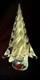 Vintage Murano Swirl Glass Gold Dust Christmas Tree 7 In