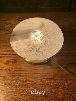 Vintage Murano Table Lamp, Swirl Glass+Original Vetri Label