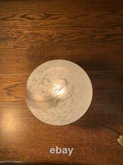 Vintage Murano Table Lamp, Swirl Glass+Original Vetri Label