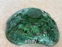Vintage Murano Tutti Frutti Glass Dish Folded Edge Hand Blown Unsigned (263ME)