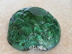 Vintage Murano Tutti Frutti Glass Dish Folded Edge Hand Blown Unsigned (263ME)