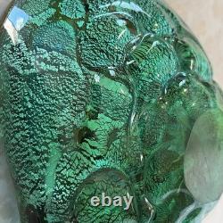 Vintage Murano Tutti Frutti Glass Dish Folded Edge Hand Blown Unsigned (263ME)