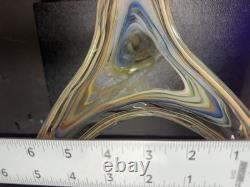 Vintage Murano Vase Serpentine Rainbow Glass Beautiful
