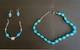 Vintage Murano Venetian Foil Art Glass Beaded Necklace Bracelet Earrings