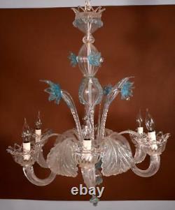 Vintage Murano/Venetian Glass Chandelier/Hanging Lamp