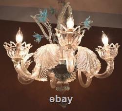 Vintage Murano/Venetian Glass Chandelier/Hanging Lamp