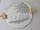 Vintage Murano Venetian Glass Vanity Tray Rope Twist Border, Italy Mint