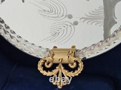 Vintage Murano Venetian Glass Vanity Tray Rope Twist Border, Italy Mint