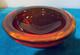 Vintage Murano Venetian Italian Glass Geode Bowl Archimede SEGUSO RED AMBER