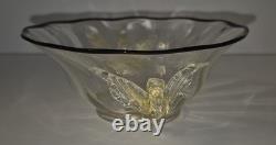 Vintage Murano Venetian Winged Dragon Art Glass Bowl 1561