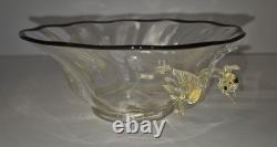 Vintage Murano Venetian Winged Dragon Art Glass Bowl 1561