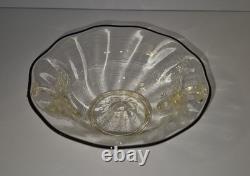Vintage Murano Venetian Winged Dragon Art Glass Bowl 1561