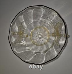 Vintage Murano Venetian Winged Dragon Art Glass Bowl 1561