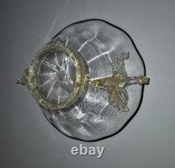 Vintage Murano Venetian Winged Dragon Art Glass Bowl 1561