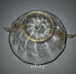 Vintage Murano Venetian Winged Dragon Art Glass Bowl 1561