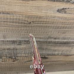 Vintage Murano Venetian glass bird figurines Red/ Burgundy handcrafted in Italy