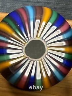 Vintage Murano Venice Satin Finish Fratelli Toso Swirl Paperweight. 1960s Italy