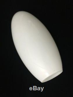 Vintage Murano Verratti White Glass Shade Pendant Hanging Lamp Light Glass Only