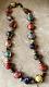 Vintage Murano Wedding Cake Bead & Aventurine Bead Necklace Stunning 23