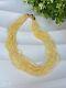 Vintage Murano Yellow Glass Bead Necklace