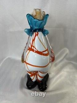 Vintage Murano art glass clown Statue 12 Inches Tall RARE