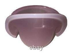 Vintage Murano glass Pink Opaque? Shell shaped dish vessel Nice