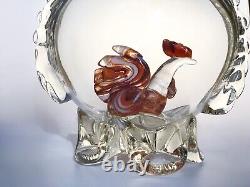 Vintage Murano glass decanter Hand made art glass decanter 60's