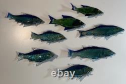 Vintage Murano glass fish figurine collection Vibrant Colors
