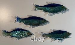 Vintage Murano glass fish figurine collection Vibrant Colors