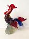 Vintage Murano hand blown Glass Multi Colored Rooster Original Rooster label