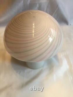 Vintage Mushroom Style Murano Glass Table Lamp