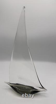Vintage Nautical Sail Boat Murano Art Glass Signed Livio Seguso