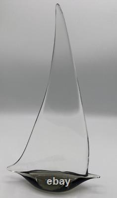 Vintage Nautical Sail Boat Murano Art Glass Signed Livio Seguso