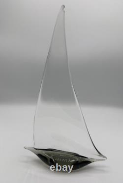 Vintage Nautical Sail Boat Murano Art Glass Signed Livio Seguso